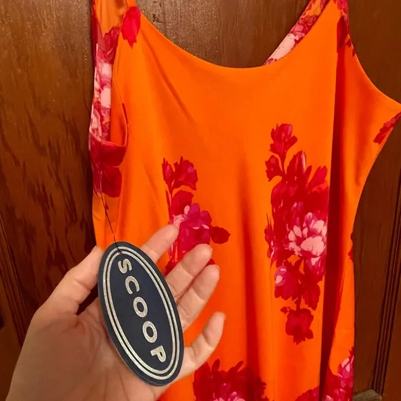 NWT | NEVER WORN Gorgeous Orange Midi Dress - Picture 4 of 7